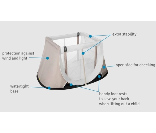 Aeromoov AeroSleep Grey rock Манеж-Кровать