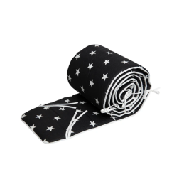 Aizsargs šūpulim 260 cm TROLL Black Star 4 side Bumper for crib Aizsargs šūpulim 260 cm TROLL Black Star 4 side Bumper for crib