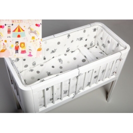 Aizsargs šūpulim 260 cm TROLL Circus 4 side Bumper for crib Aizsargs šūpulim 260 cm TROLL Circus 4 side Bumper for crib