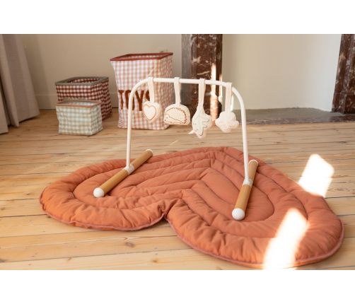 Pазвивающий коврик 120 cм Childhome Heart Terracotta