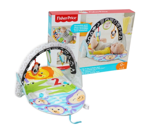 Развивающий коврик Fisher Price Flip & Fun Activity Gym 2in1 FXC14