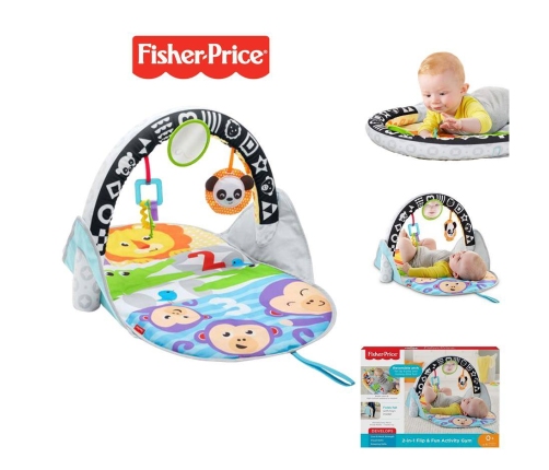 Развивающий коврик Fisher Price Flip & Fun Activity Gym 2in1 FXC14