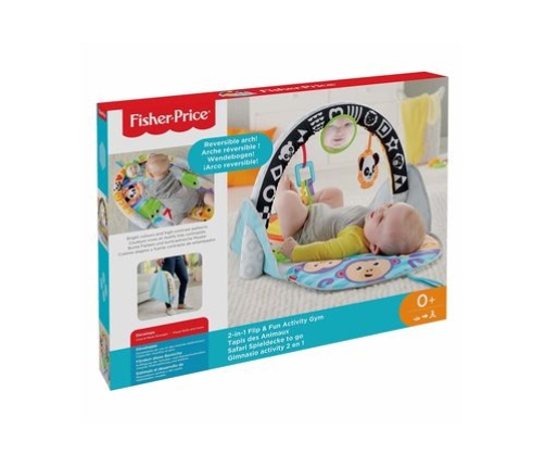 Развивающий коврик Fisher Price Flip & Fun Activity Gym 2in1 FXC14