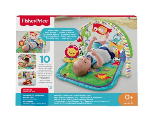 Aktivitātes paklājs Fisher Price Rainforest Friends 3in1 Musical Activity Gym CHP85