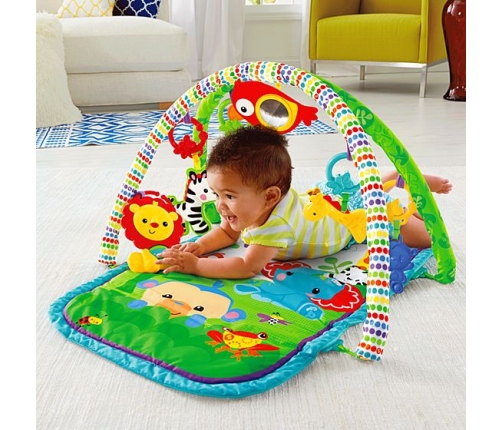 Aktivitātes paklājs Fisher Price Rainforest Friends 3in1 Musical Activity Gym CHP85