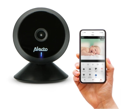 Alecto Baby Videomonitor Black SMARTBABY5BK Mobilā Video aukle WI-FI