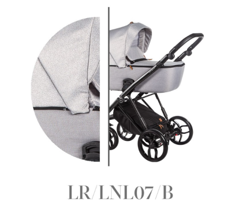 Baby Merc La Rosa LRL/LNL07/B Bērnu Ratiņi 3in1