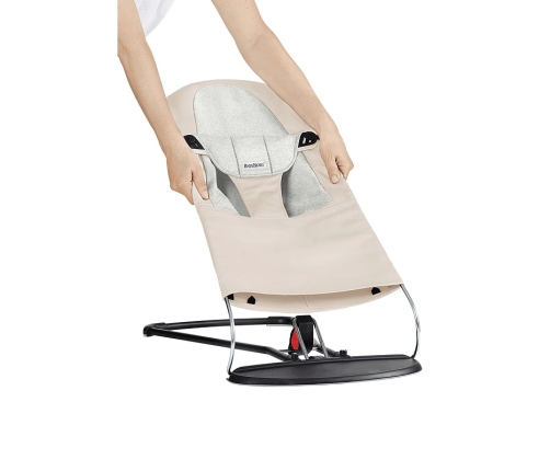 BabyBjorn Beige/Grey, Jersey 010083 Pārvalks šūpuļkrēsliņam