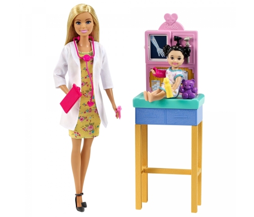 Barbie Career Doll Asst. Pediatrician Kукла GTN51