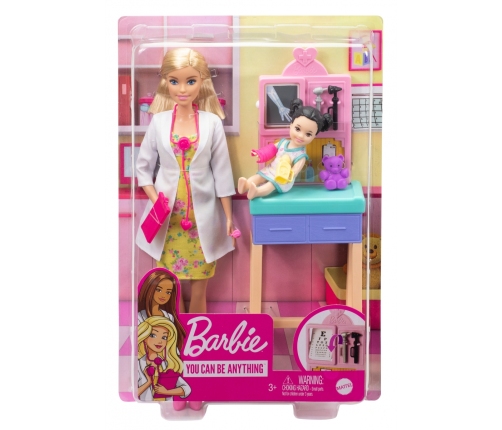 Barbie Career Doll Asst. Pediatrician Kукла GTN51