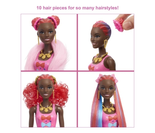 Barbie Color Reveal Hair Feature Playset lelle HBG38-1