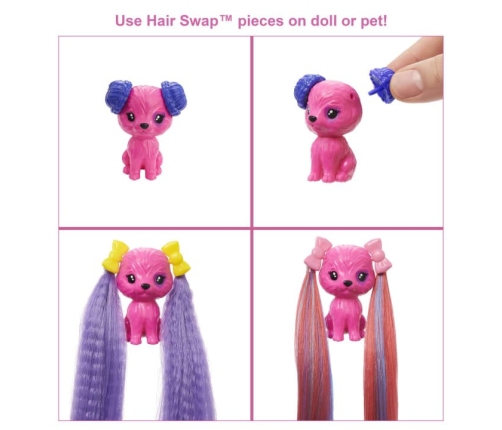 Barbie Color Reveal Hair Feature Playset lelle HBG38-1