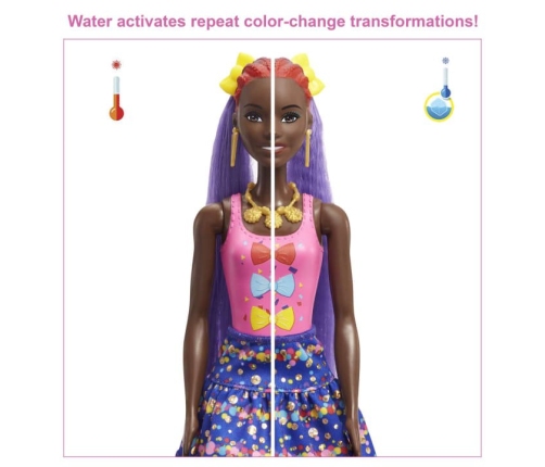 Barbie Color Reveal Hair Feature Playset lelle HBG38-1