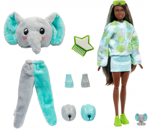 Barbie Cutie Reveal Jungle Friends Elephant HKP98 Kукла