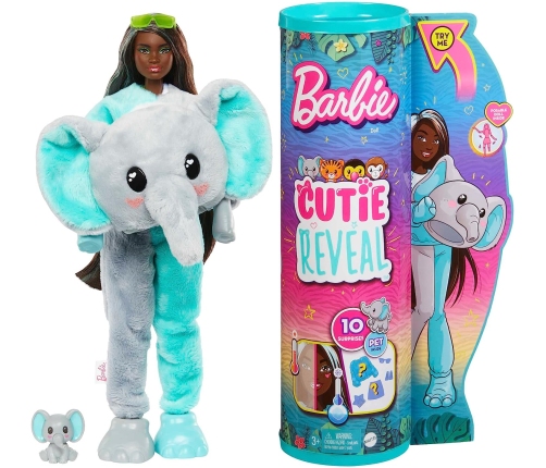 Barbie Cutie Reveal Jungle Friends Elephant HKP98 Kукла