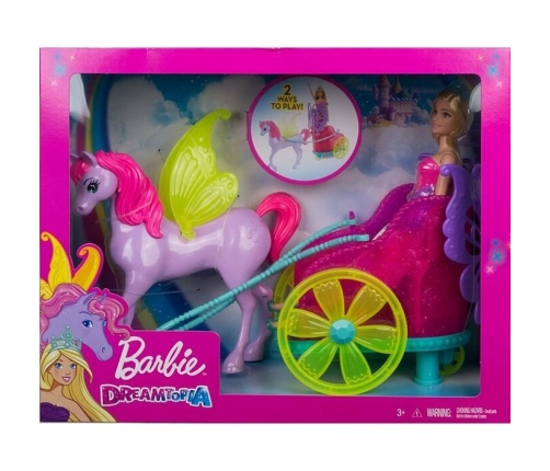 Barbie Dreamtopia Princess with Fantasy Horse lelle GJK53