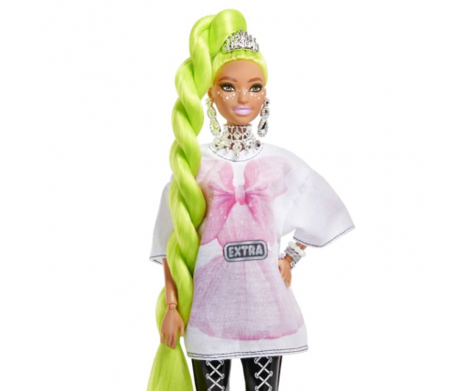 Barbie Extra Doll-Neon Green Hair кукла HDJ44