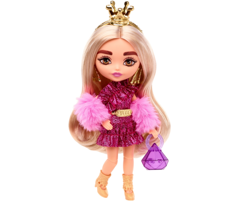 Barbie Extra Mini Doll кукла Gold Crown HJK67