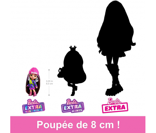 Barbie Extra Mini Minis Brunette Alien Print HLN46 Kукла