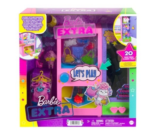 Barbie Extra Surprise Fashion Closet Playset skapis HFG75