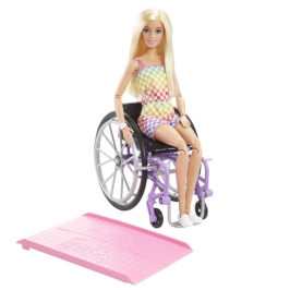 Barbie Fashionistas Doll Asst. Blonde Wheelchair HJT13 Lelle Barbie Fashionistas Doll Asst. Blonde Wheelchair HJT13 Lelle