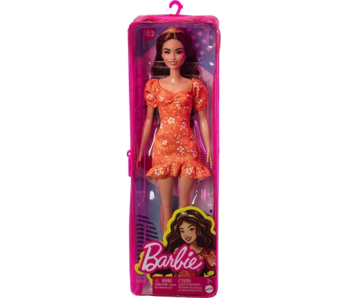 Barbie Fashionistas Doll Asst. Orange Floral HBV16 Lelle