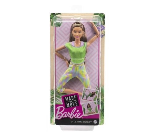 Barbie Made to Move Doll Brunette кукла GXF05