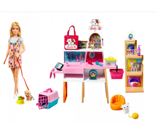 Barbie  Pet Supply Store Playset lelle GRG90