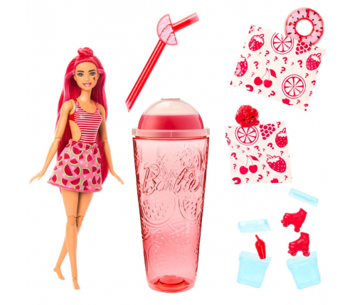 Barbie Pop Reveal Fruit Watermelon + 8 Surprises Кукла + Стакан