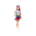 Barbie Rainbow Cheetah Hair Feature Doll кукла GRN81