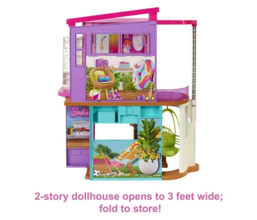 Barbie Vacation House Playset Barbie Malibu Leļļu māja HCD50