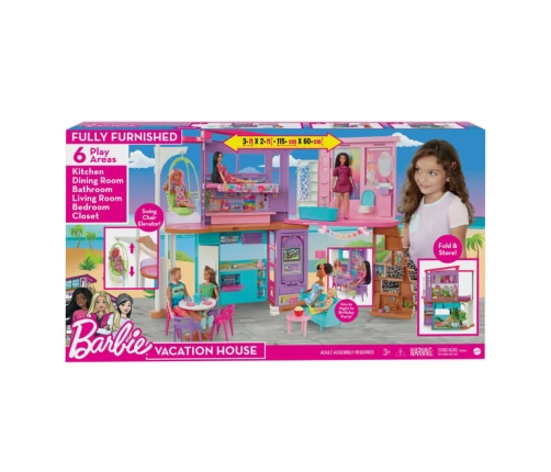 Barbie Vacation House Playset Barbie Malibu Leļļu māja HCD50