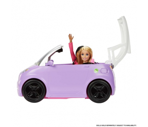 Barbie Vehicle Elektromobilis ar uzlādes staciju HJV36