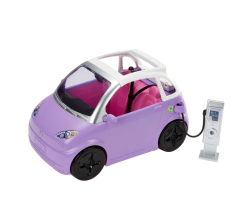 Barbie Vehicle Elektromobilis ar uzlādes staciju HJV36