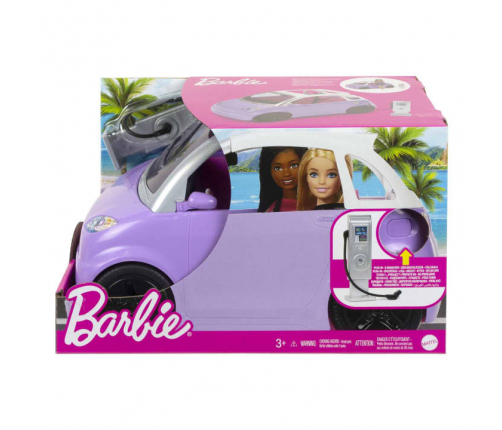 Barbie Vehicle Elektromobilis ar uzlādes staciju HJV36