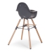 Barošanas Krēsls 2in1 CHILDHOME Evolu 2 Chair Natural anthracite