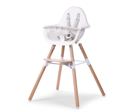 Стульчик для кормления 2в1 Childhome Evolu 2 Natural White