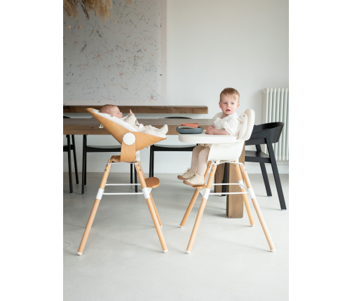 Стульчик для кормления 2в1 Childhome Evolu 2 Natural White