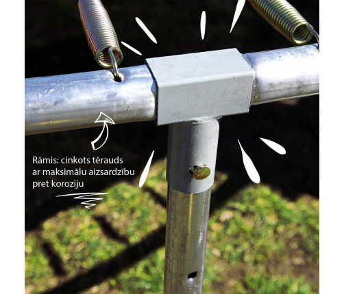 Batuts ar aizsārgtīklu 312 cm + trepes dāvanā