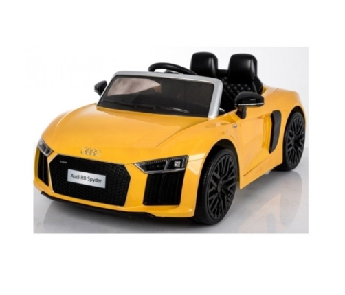 Bērnu Elektroauto ar pulti AUDI R8 Spyder Yellow