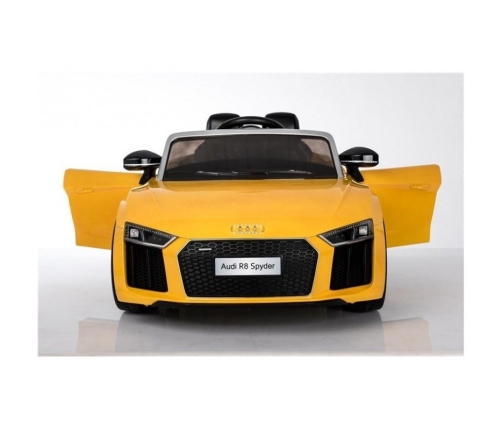 Bērnu Elektroauto ar pulti AUDI R8 Spyder Yellow