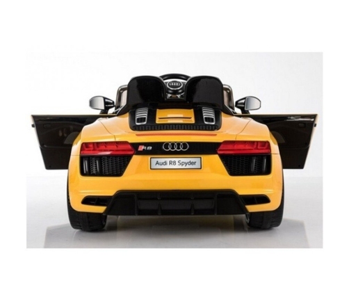 Bērnu Elektroauto ar pulti AUDI R8 Spyder Yellow