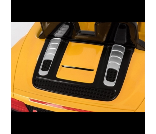 Bērnu Elektroauto ar pulti AUDI R8 Spyder Yellow