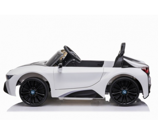 Bērnu Elektroauto ar pulti BMW i8 Coupe White JE 1001