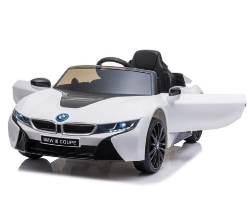 Bērnu Elektroauto ar pulti BMW i8 Coupe White JE 1001