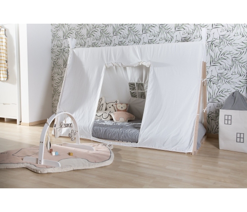 Детская кровать 200x90 см Childhome TIPI COT Natural White