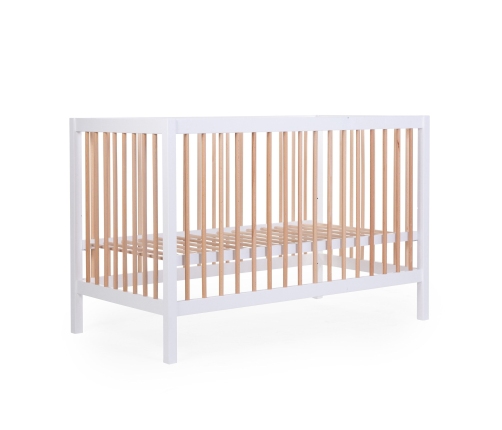 Детская кроватка 60x120 см Childhome Cot 97 White Natural