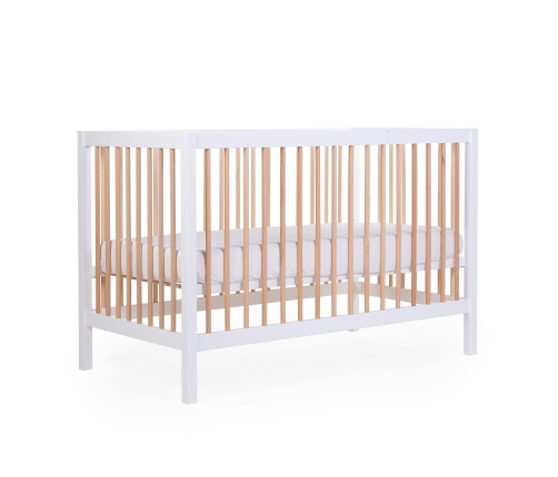 Детская кроватка 60x120 см Childhome Cot 97 White Natural