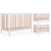 Детская кроватка 60x120 см Childhome Cot 97 White Natural