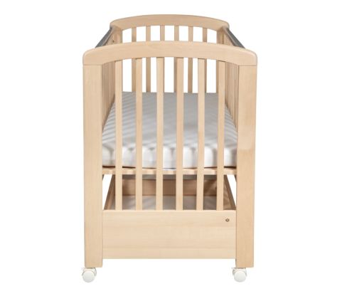 Bērnu gulta ar kasti un nolaižamu sānu TROLL Nina Lux Wax COT-NN0027